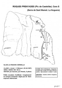 795. roques prenyades (Pic de Castellàs). fissura vermella